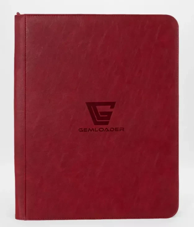 GM Premium Album na toploadery 216 ks so zipsom, červený